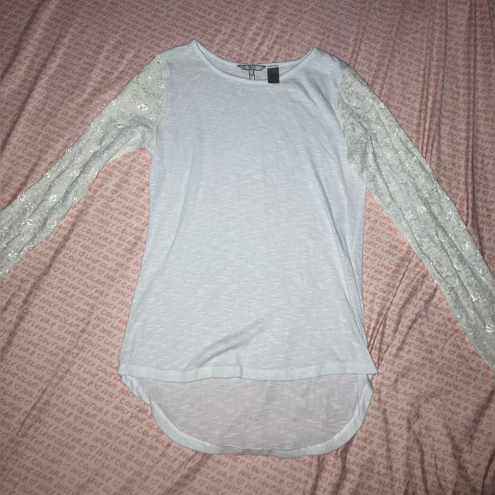 BKE White Knit Top